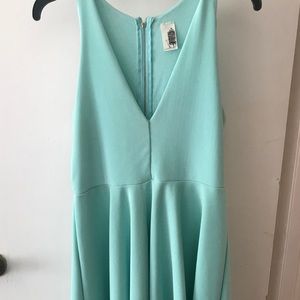 Aqua blue Babydoll dress
